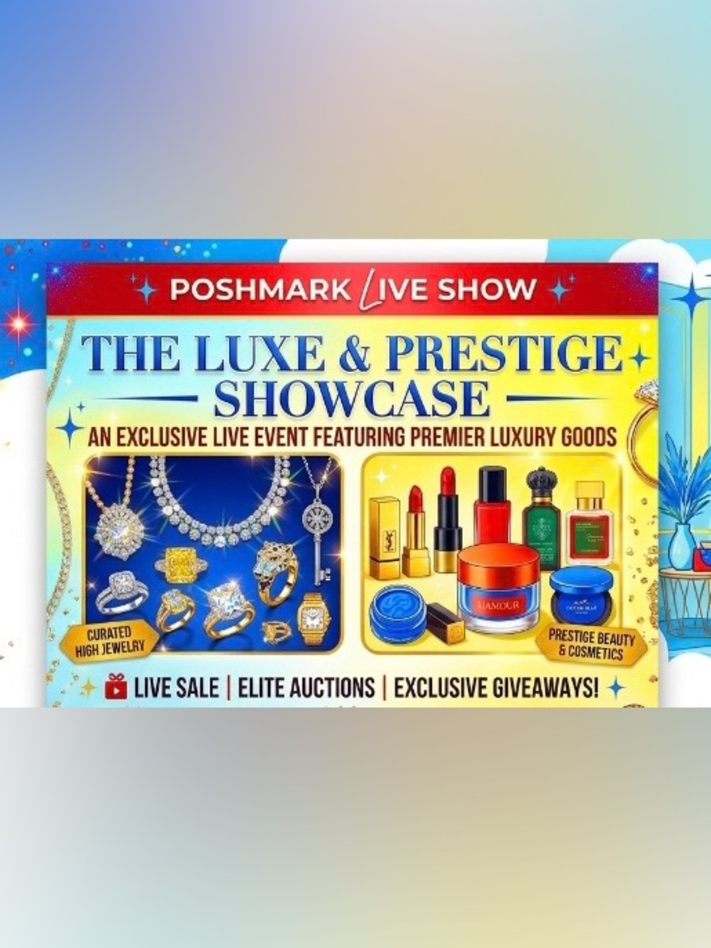 Lux & Prestige Item Share Show Featuring Jewelry, Accessories & Makeup